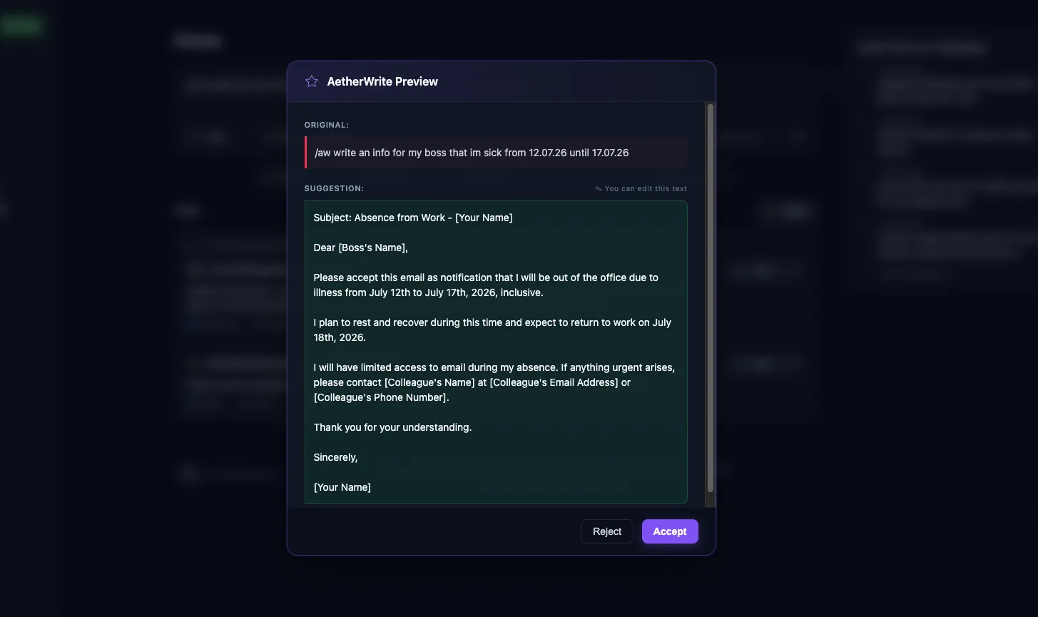 AetherWrite - Screenshot 5