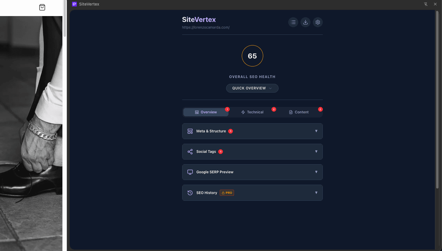 SiteVertex Pro - Screenshot 3