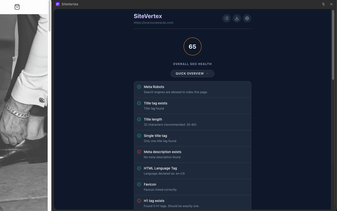 SiteVertex Pro - Screenshot 4