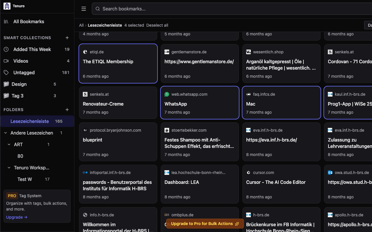 Tenuro Pro - Screenshot 2
